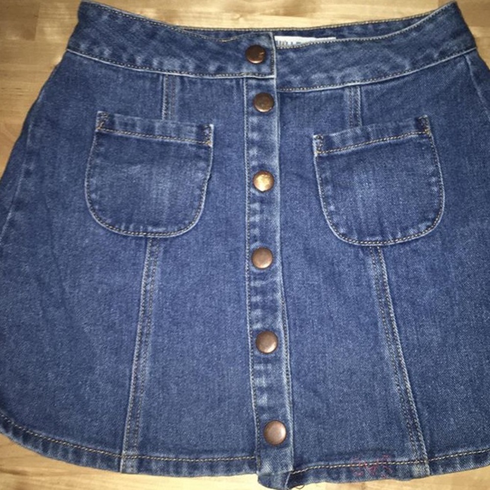 Dark Wash Brandy Melville Jean Skirt